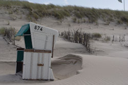 Verlassener Strandkorb